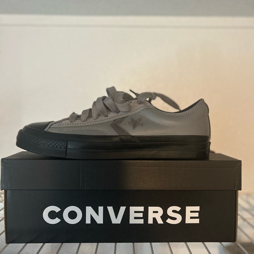 Converse Gray and Black Sneakers